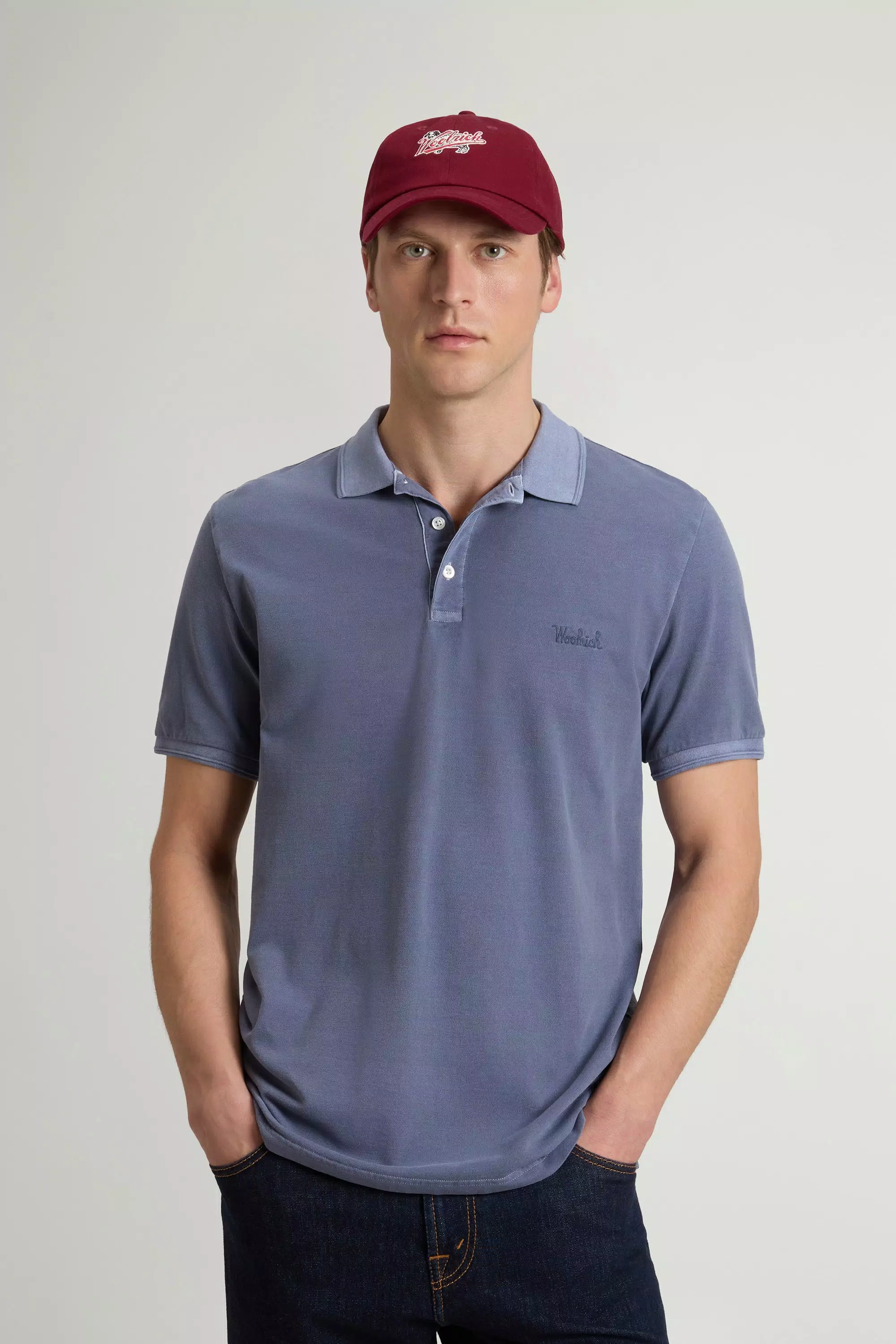 Camisa Polo Mackinack Colorida em Malha de Algodão Elástico - Grisaille Desbotado
